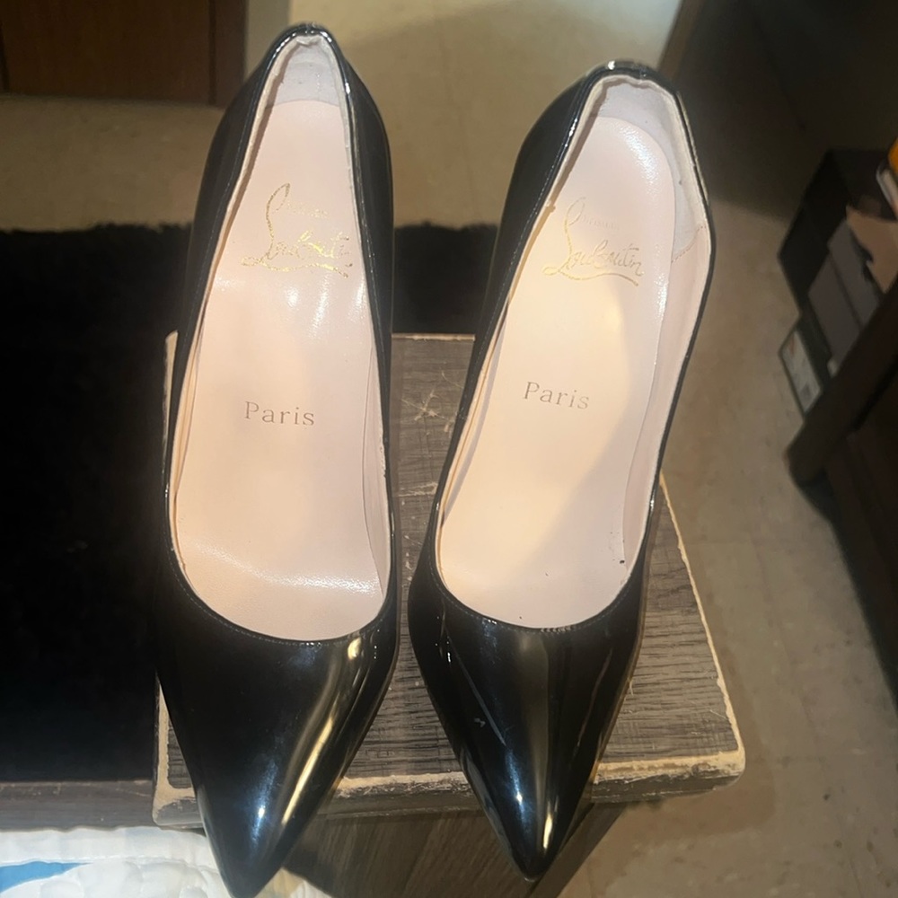 Christian loubs patten heels